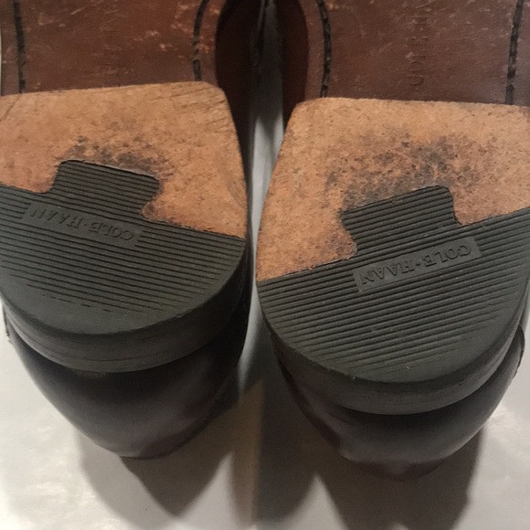 Cole Haan tassel loafers slip on men’s shoe leather size 10 brown